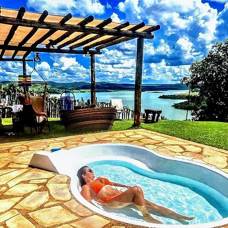 Chale Mirante, Piscina, Cachoeira, Lago E Vista Espetacular Alexania エクステリア 写真